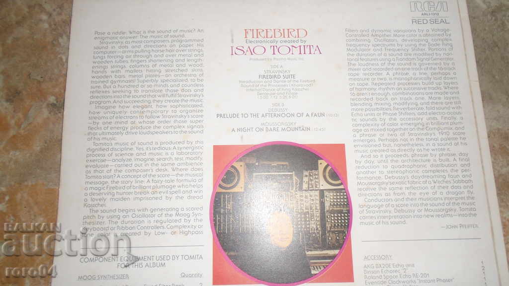 Delivery of Tomita - Firebird