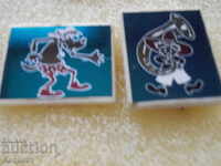 badges - children's heroes 5 pcs