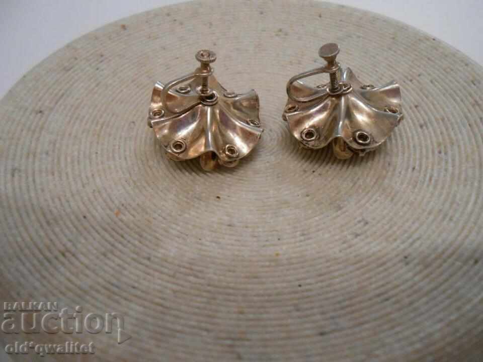 Delivery of Silver EARRINGS with gilding, DM approx. 20 mm Silver 925, stamps Delivery of Silver EARRINGS with gilding, DM approx. 20 mm Silver 925, stamps