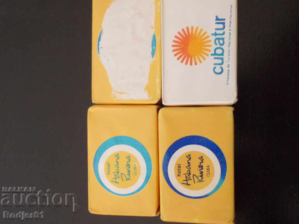 FOR COLLECTORS - advertising hotel soaps 5 pcs