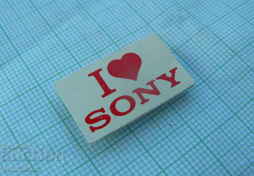 Auction  Badge- I love SONY