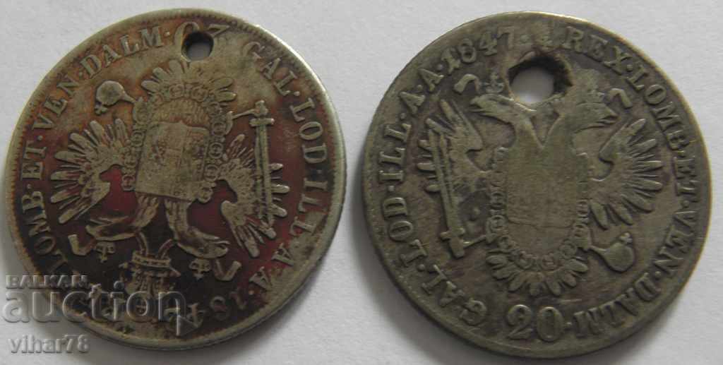 LOT OF TWO SILVER COINS with price 49.99 BGN | € 25.56 LOT OF TWO SILVER COINS with price 49.99 BGN | € 25.56