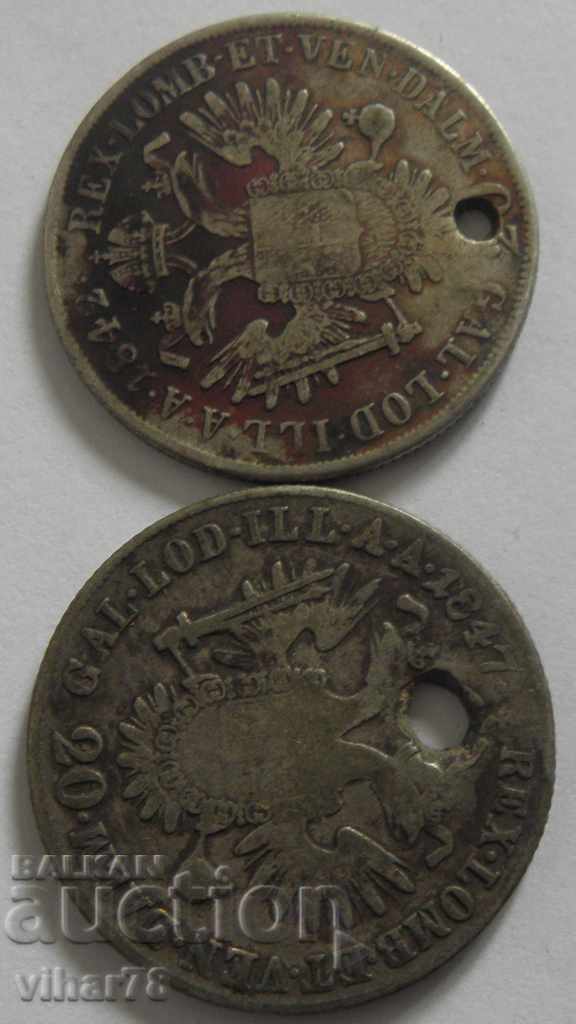 Auction LOT OF TWO SILVER COINS Auction LOT OF TWO SILVER COINS