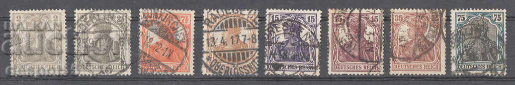 1916-18. Germany. Local motifs, but without the background of the figure.