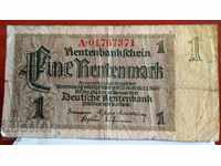 Банкнота Германия 1 рентна марка 1923