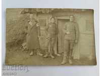 Стара военна снимка фотография Първа Световна война санитар