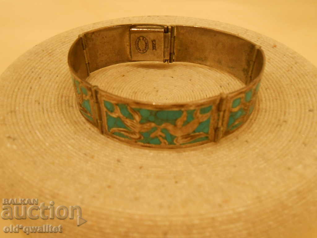Beautiful SILVER BRACELET, Turquoise, SILVER 925 - 5 Beautiful SILVER BRACELET, Turquoise, SILVER 925 - 5