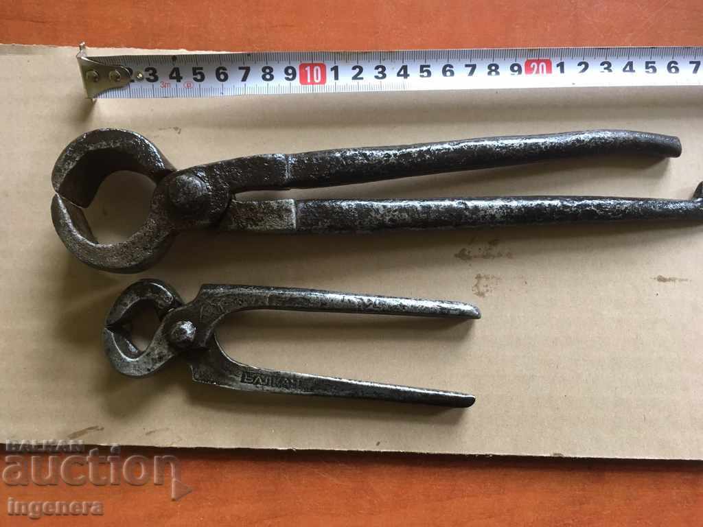 HUGE PINCERS END CUTTING PLIERS OLD FORGED TOOL with price € 9.70 | 18.97 BGN