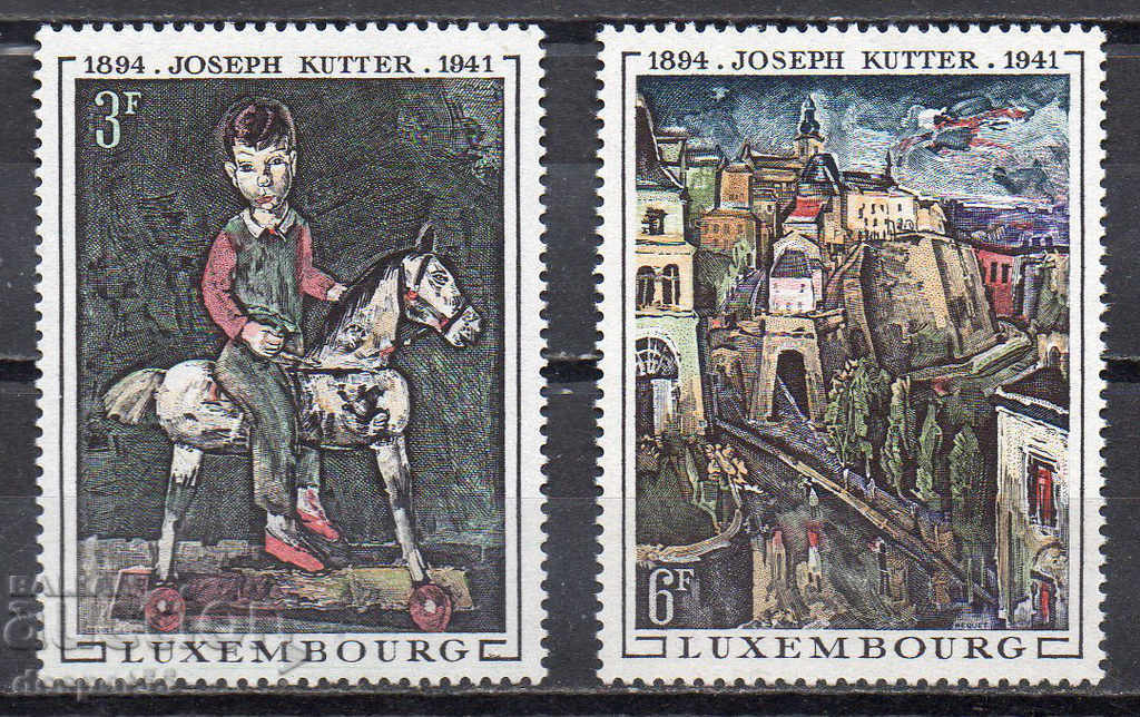 1969 Luxembourg. Josef Cutter 1894-1941, διακρίνονται ζωγράφου.