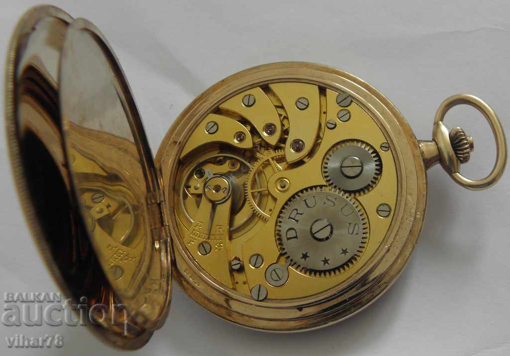 Συλλεκτικό επιχρυσωμένο ρολόι τσέπης - DRUSUS - 6 Συλλεκτικό επιχρυσωμένο ρολόι τσέπης - DRUSUS - 6