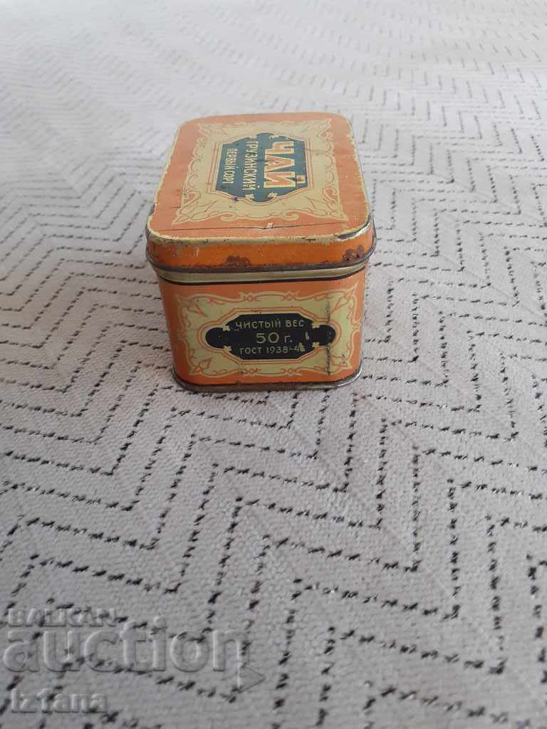 Old box of Georgian tea with price 15.00 BGN | € 7.67