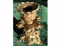 Candlestick - bronze 15cm