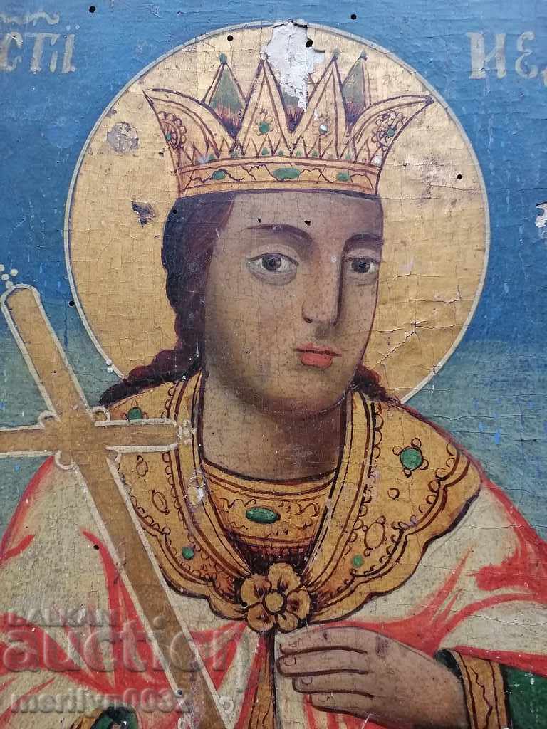 Painted icon 19th century world Sunday cross picture - 6