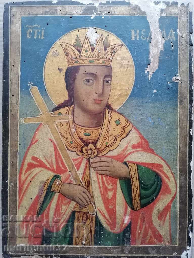 Painted icon 19th century world Sunday cross picture - 7