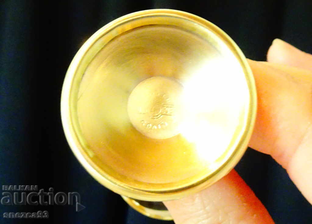 Auction Bronze rakia cup, marked Auction Bronze rakia cup, marked