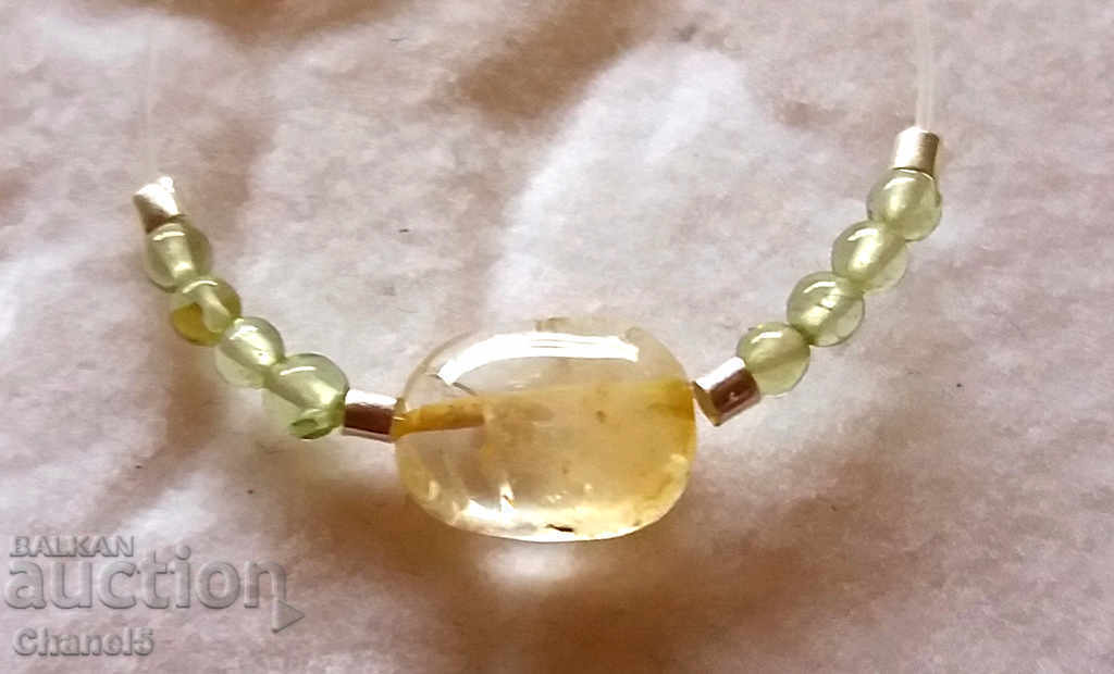 NATURAL CITRIN AND PERIDOT / OLIVINE - RELATIONSHIP (217)