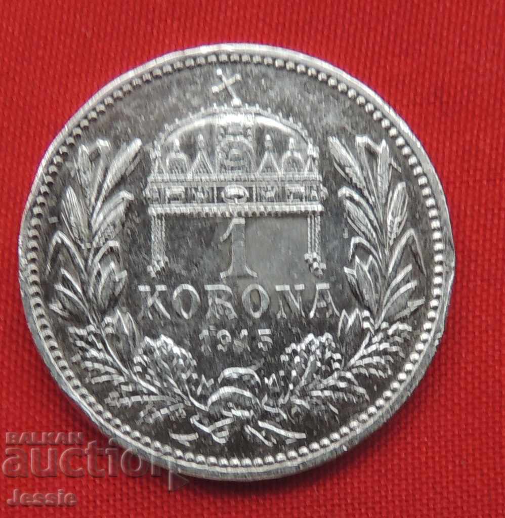 1 coroană 1915 Austro-Ungaria pentru Ungaria