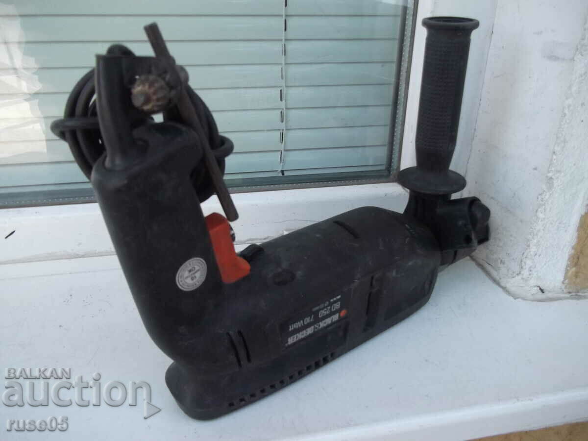 Delivery of Drill "BLACK & DECKER - BD 250" working Delivery of Drill "BLACK & DECKER - BD 250" working