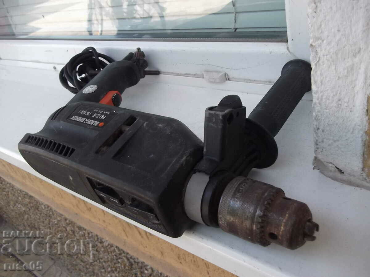Drill "BLACK & DECKER - BD 250" working - 7 Drill "BLACK & DECKER - BD 250" working - 7