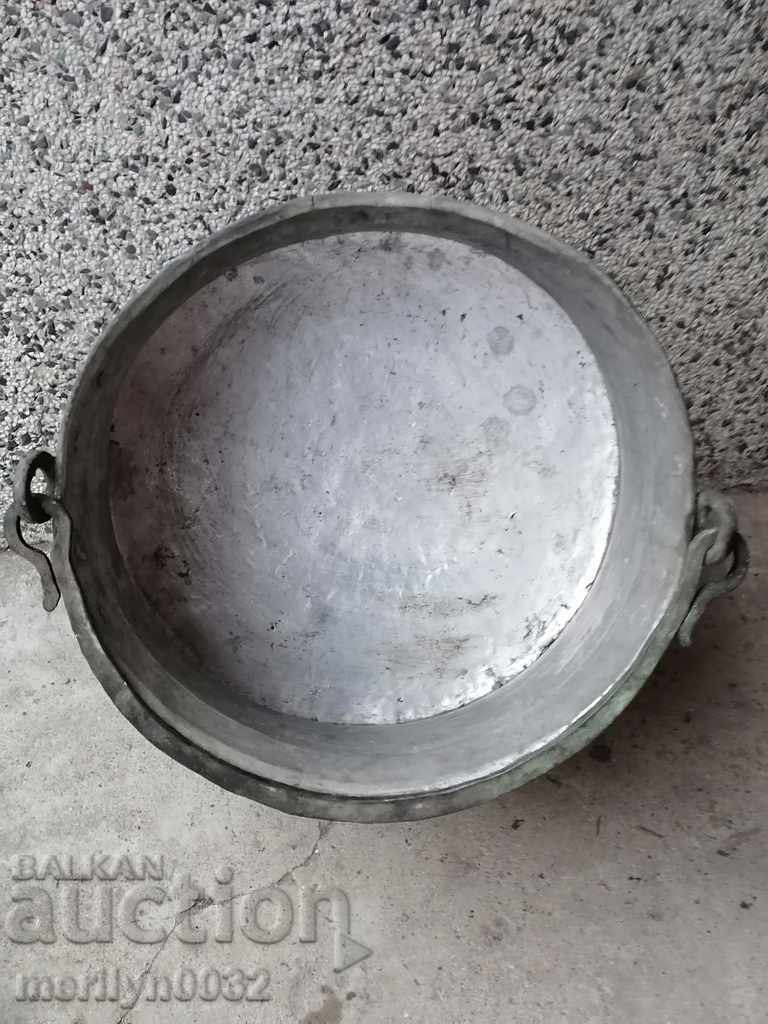 Old harania, copper vessel, large cauldron, copper, dustpan - 6 Old harania, copper vessel, large cauldron, copper, dustpan - 6