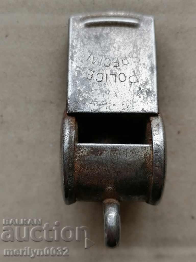 Old metal police whistle with price 49.00 BGN | € 25.05