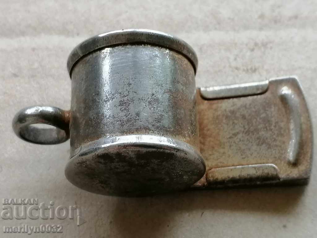 Old metal police whistle - 6