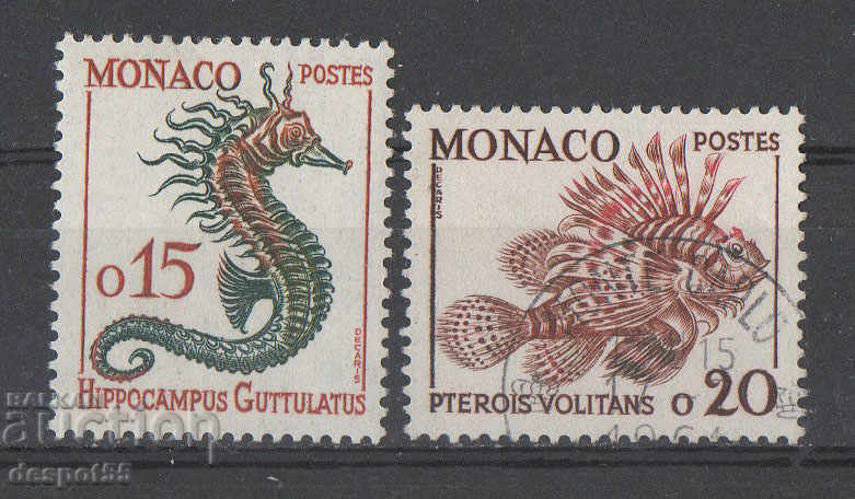 1960. Monaco. Marine life and plants.