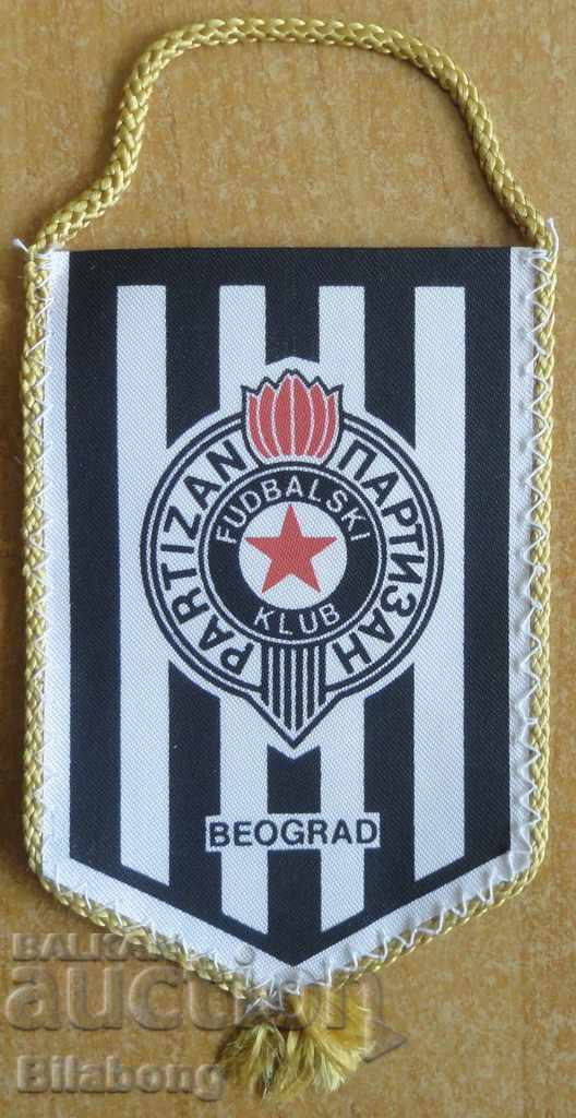 Football flag Partizan (Belgrade)