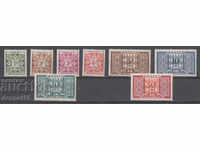 1946-50. Монако. Цифрови марки с орнамент.