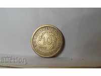 Monedă DEUTSCHES REICH 10 RENTENPFENNI 1924