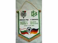 Football flag friendly match Bulgaria-Germany 2002