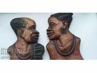 Figuri africane sculptură în lemn