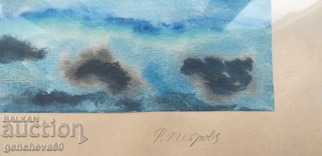 Author's painting "Sea" 1989. R. Petrova with price 30.00 BGN | € 15.34 Author's painting "Sea" 1989. R. Petrova with price 30.00 BGN | € 15.34