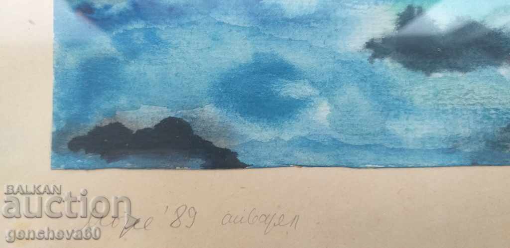 Auction Author's painting "Sea" 1989. R. Petrova Auction Author's painting "Sea" 1989. R. Petrova