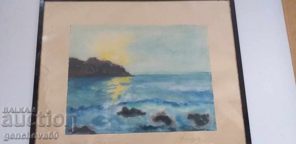 Author's painting "Sea" 1989. R. Petrova - 5 Author's painting "Sea" 1989. R. Petrova - 5