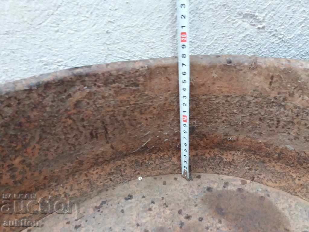 OLD FORGED LARGE REVIVAL METAL TRAY FOR LAMBS - 5 OLD FORGED LARGE REVIVAL METAL TRAY FOR LAMBS - 5