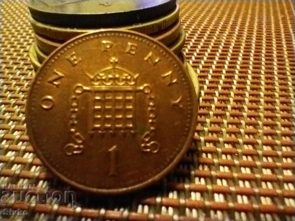 Новогодишно намаление Монета Великобритания 1 пени 2005