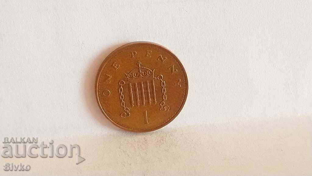 Новогодишно намаление Монета Великобритания 1 пени 1994