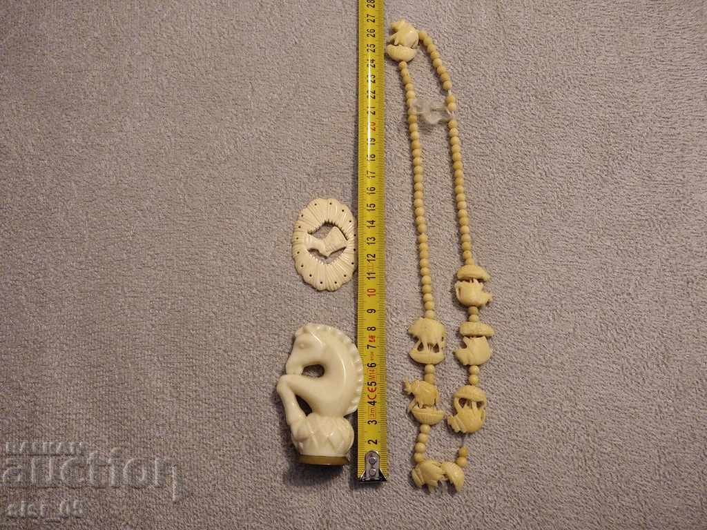 Necklace, ivory figures, bone with price 90.00 BGN | € 46.02