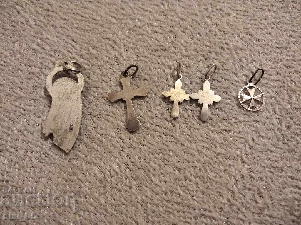 Auction Lot silver cross, Virgin Mary Auction Lot silver cross, Virgin Mary