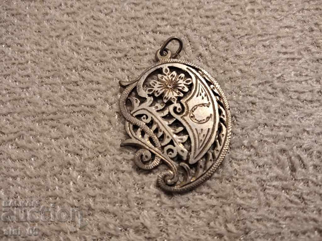 Old silverware niel button, pendant, plate - 5 Old silverware niel button, pendant, plate - 5
