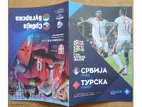 Football program Serbia (U-21) -Bulgaria (U-21) / Turkey, 2020