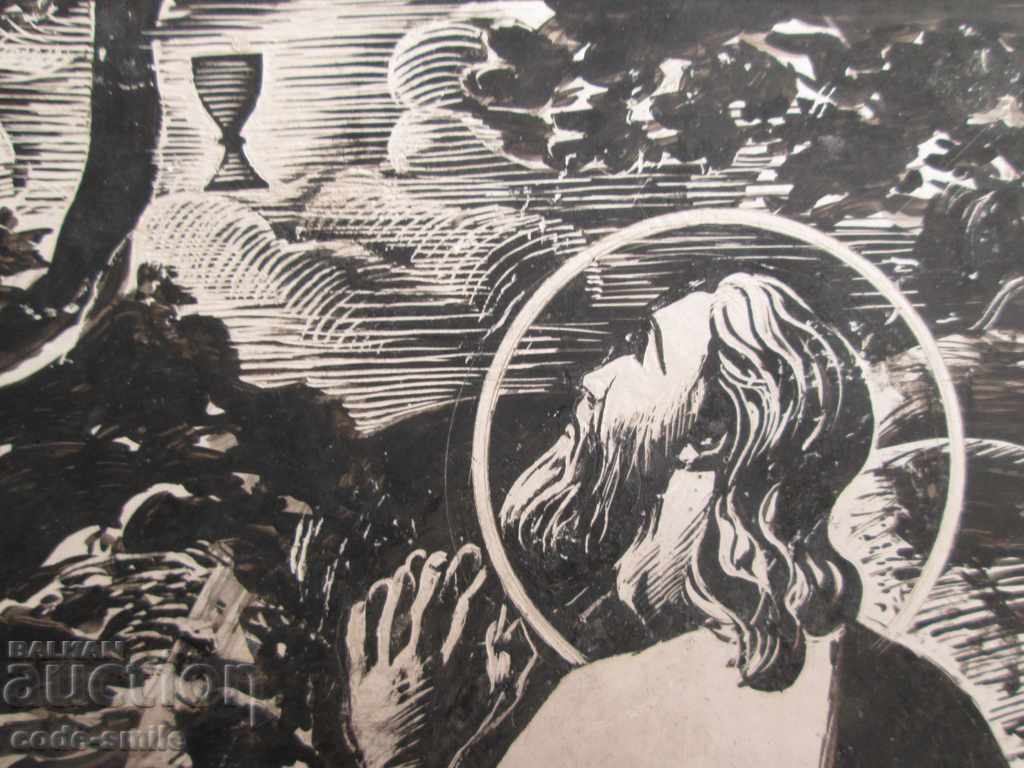 Masterful old religious painting painting unsigned - 5 Masterful old religious painting painting unsigned - 5