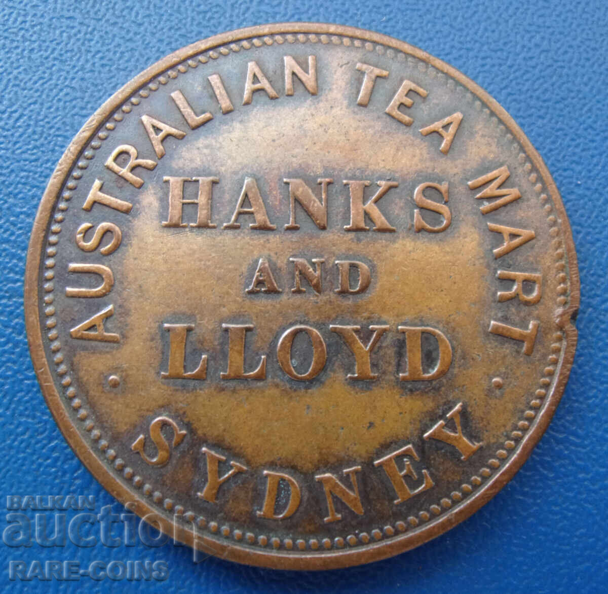 Австралия Сидни 1 Пени 1855 Very Rare Оригинал Австралия Сидни 1 Пени 1855 Very Rare Оригинал
