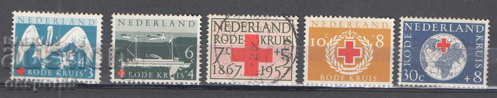 1957. Нидерландия. 90 год. Червен кръст.