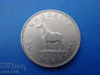 IX (8) Rhodesia 2.6 Shilling 1964 Rare