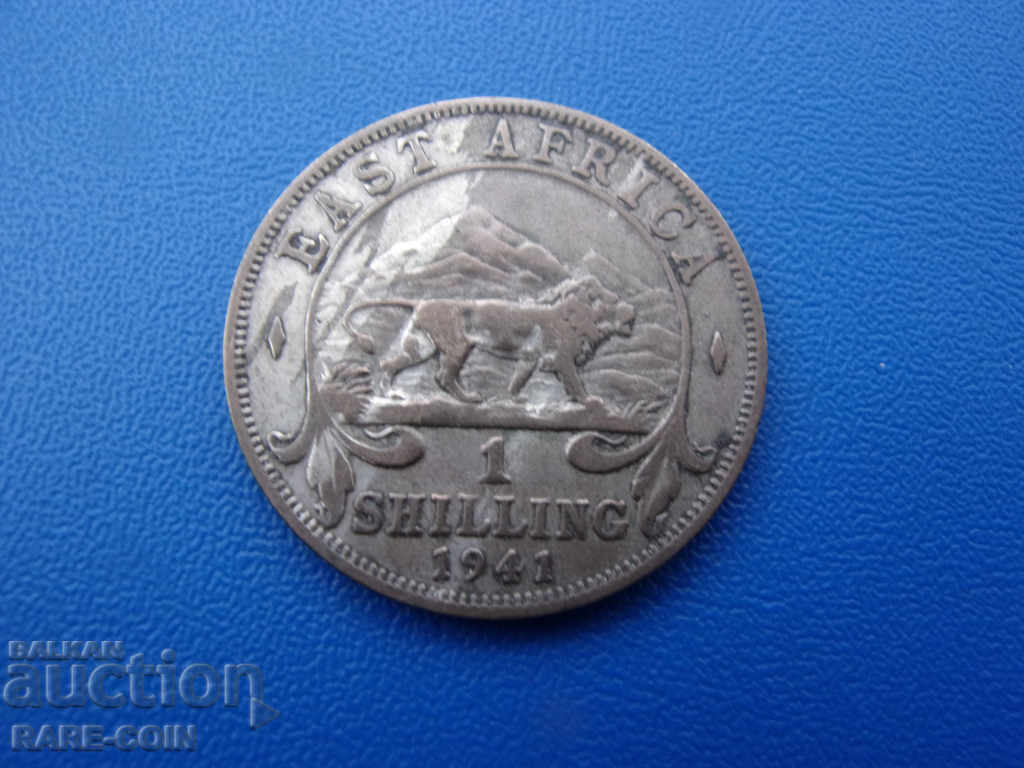 IX (15) Βρετανική Ανατολική Αφρική 1 Shilling 1941 Silver