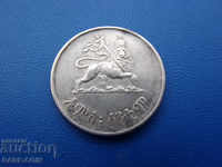 IX (25) Etiopia 50 Cent 1944 Rare de argint