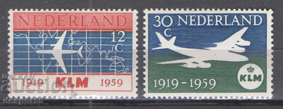 1959. Нидерландия. 40 год. на авиокомпания KLM.