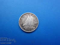 IX (41)  Канада  10  Цента  1950  Сребро